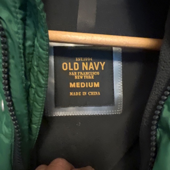 Vintage Quality Old Navy Puffer Jacket Very Warm Forest Green EUC  medium - Picture 4 of 7